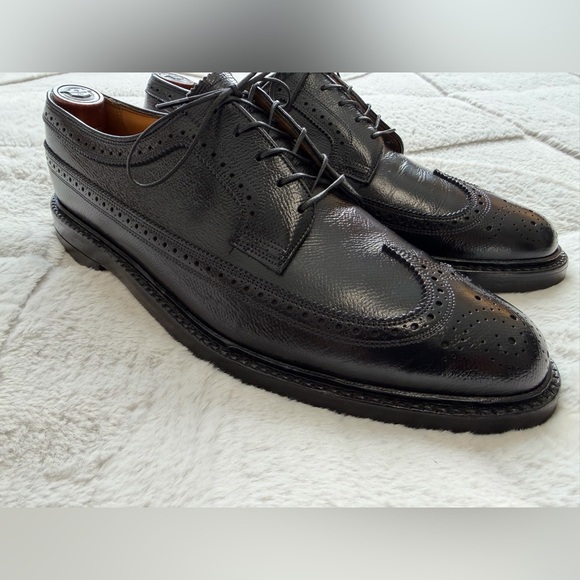 VINTAGE Florsheim Imperial Kenmoor Longwing V Cleat 92604 Wingtip Brogue Shoes 9 main image 5